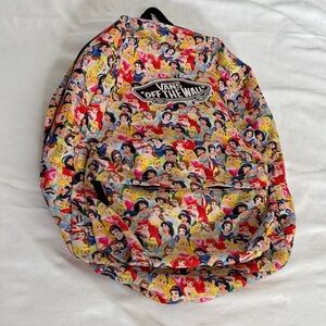 Vans Multicolor Disney Princess Character Print Kids Backpack